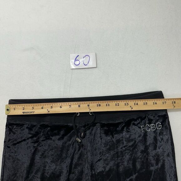 BCBG Max Azria Women's XL Velour Sweatpants Capri 22" Inseam Rhinestone Pants - Picture 14 of 16